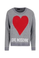 pulover | Regular Fit Love Moschino 	gri	