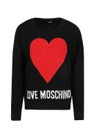 pulover | Regular Fit Love Moschino 	negru	