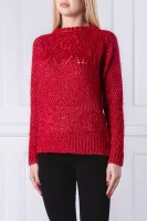 pulover GAENOIR | Regular Fit | z dodatkiem wełny GUESS 	roșu	