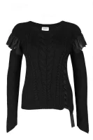 pulover | Slim Fit | z dodatkiem wełny Liu Jo 	negru	