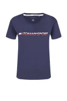 tricou TEE LOGO | Regular Fit Tommy Sport 	bluemarin	
