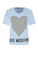 Tricou | Regular Fit Love Moschino 	albastru deschis	