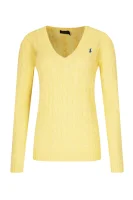De lână pulover | Regular Fit cu adaos de cașmir POLO RALPH LAUREN 	galben	