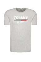 Tricou | Regular Fit Tommy Sport 	cenușiu	