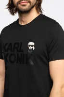 Tricou | Regular Fit Karl Lagerfeld 	negru	