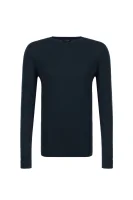 pulover Saul | Fitted fit | z dodatkiem jedwabiu Calvin Klein 	bluemarin	