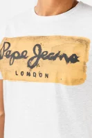 Tricou Charing | Slim Fit Pepe Jeans London 	cenușiu	