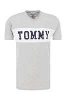 tricou TJM PANEL LOGO | Regular Fit Tommy Jeans 	cenușiu	