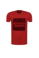 tricou Armani Jeans 	bordo	