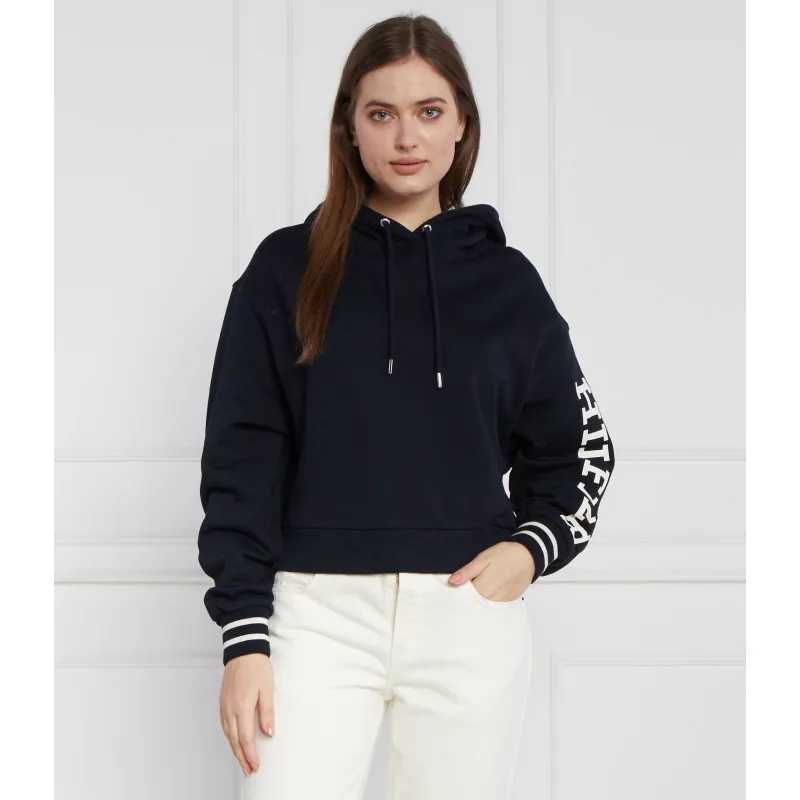 Tommy Hilfiger Hanorac REG MONOTYPE SLV CROP HOODIE | Relaxed fit