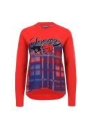 pulover Alkeza Heritage Tommy Hilfiger 	roșu	