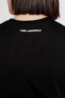 Tricou rhinestone | Regular Fit Karl Lagerfeld 	negru	