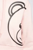 Hanorac | Cropped Fit Moschino Underwear 	roz pudră	