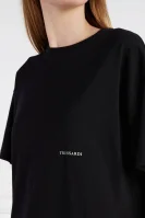 Tricou | Loose fit Trussardi 	negru	