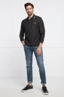 Polo REFINED PIQUE TIPPING LS POLO | Regular Fit Calvin Klein 	negru	