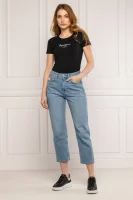 Tricou new Virginia | Slim Fit Pepe Jeans London 	negru	