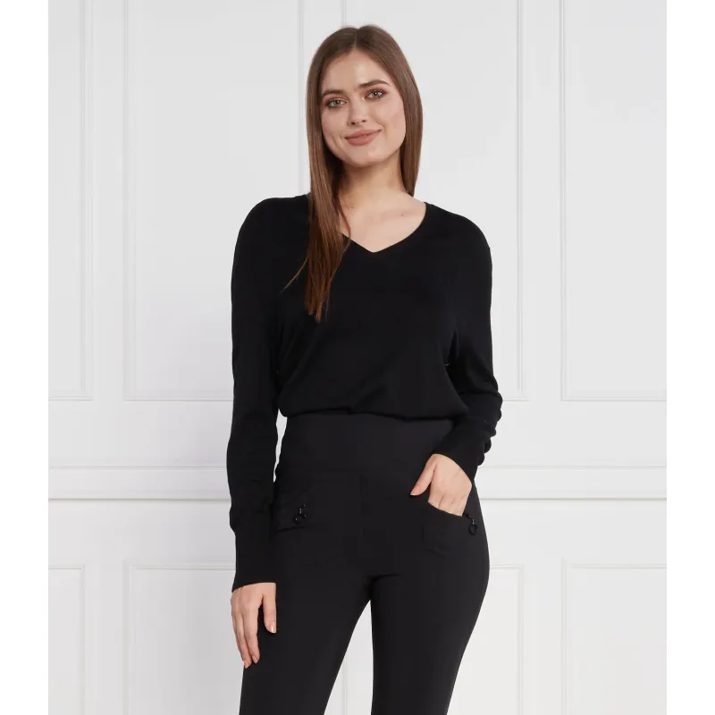 Marc Cain Pulover | Loose fit cu adaos de lână și cașmir