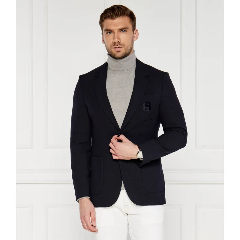 BOSS BLACK Sacou | Regular Fit cu adaos de lână