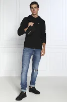 Hanorac WAFFLE | Regular Fit Tommy Jeans 	negru	