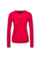 De lână pulover | Regular Fit Emporio Armani 	roșu	