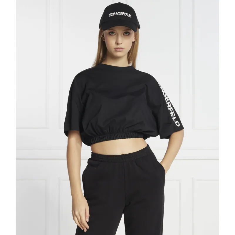 Karl Lagerfeld Tricou nylon mix | Relaxed fit