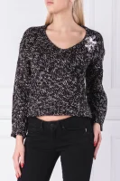 pulover | Loose fit GUESS 	negru	