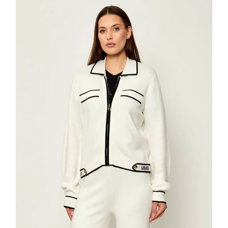 Liu Jo Sport Pulover | regular fit cu adaos de mătase