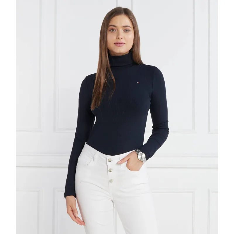 Tommy Hilfiger Maletă 5X2 RIB ROLL-NK LS | Slim Fit