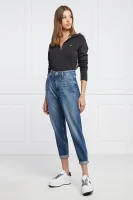 Hanorac | Cropped Fit Tommy Jeans 	negru	