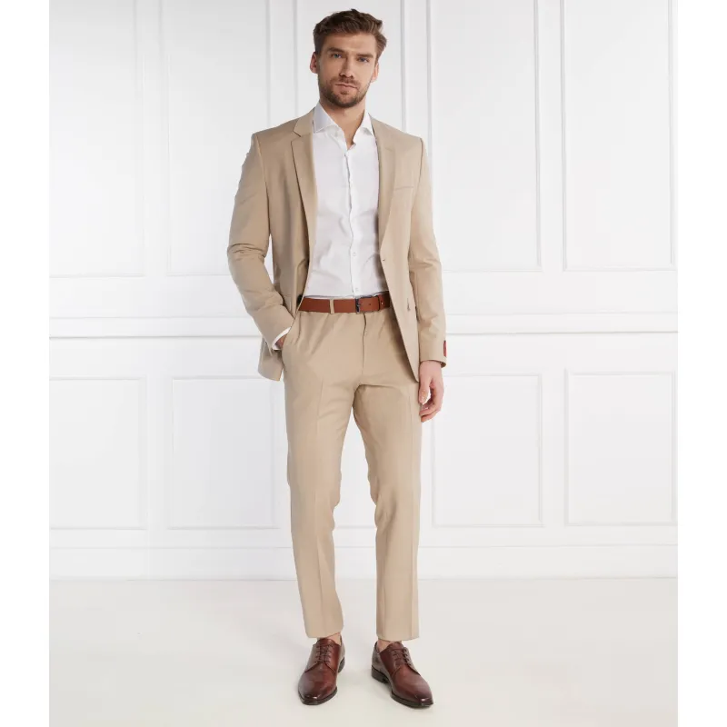 HUGO Costum Arti/Hesten232X | Slim Fit cu adaos de lână