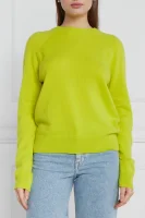 De cașmir pulover | Regular Fit Samsøe Samsøe 	verde lime	