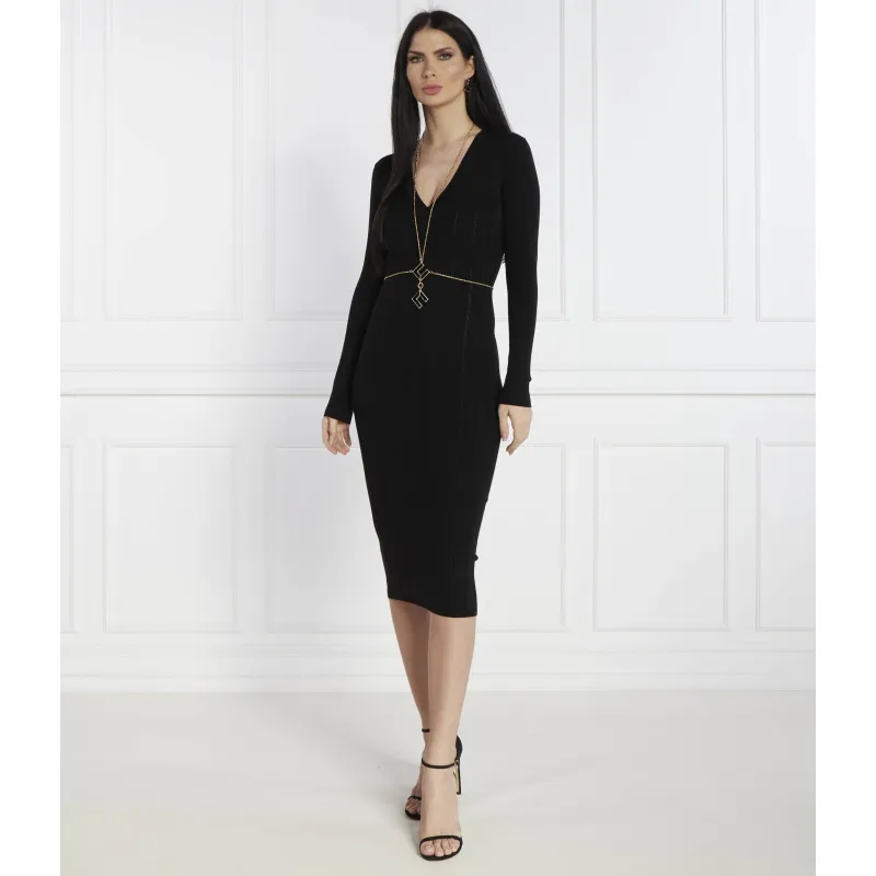 Elisabetta Franchi Rochie cu adaos de mătase