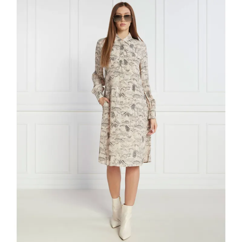 Marc Cain Rochie cu adaos de mătase