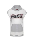 hanorac Rabarbaro Coca-Cola | Loose fit Pinko 	gri	