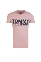 tricou Thdm Basic | Slim Fit Tommy Jeans 	roz pudră	
