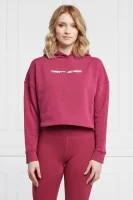 Hanorac GRAPHIC | Cropped Fit Tommy Sport 	bordo	