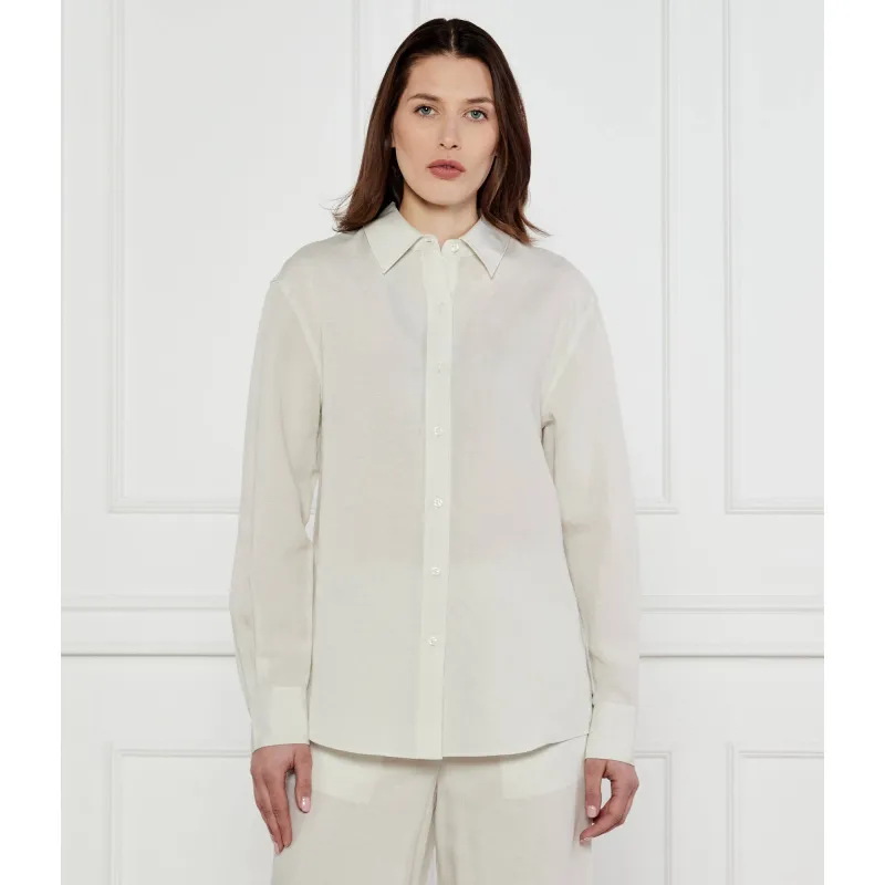 Calvin Klein Cămașă | Regular Fit | cu adaos de in