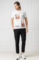 tricou Tempuhr | Regular Fit BOSS ORANGE 	alb	