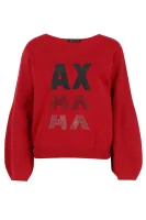pulover | Regular Fit Armani Exchange 	roșu	