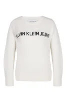 pulover ALPACA BLEND LOGO CR | Regular Fit CALVIN KLEIN JEANS 	alb	