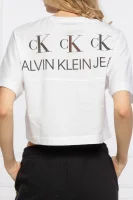 Tricou | Cropped Fit CALVIN KLEIN JEANS 	alb	
