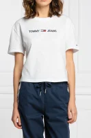 Tricou | Loose fit Tommy Jeans 	alb	
