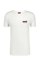 tricou Durned-U1 | Oversize fit HUGO 	alb	