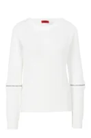pulover Sailey | Regular Fit HUGO 	alb	