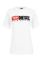 tricou JUST-DIVISION-FL | Loose fit Diesel 	alb	