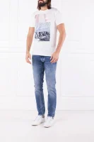tricou BENGUIAT | Slim Fit Pepe Jeans London 	alb	