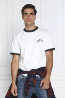 Tricou SIGNATURE RINGER | Regular Fit Tommy Jeans 	alb	