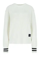 pulover | Regular Fit | z dodatkiem wełny Calvin Klein 	crem	