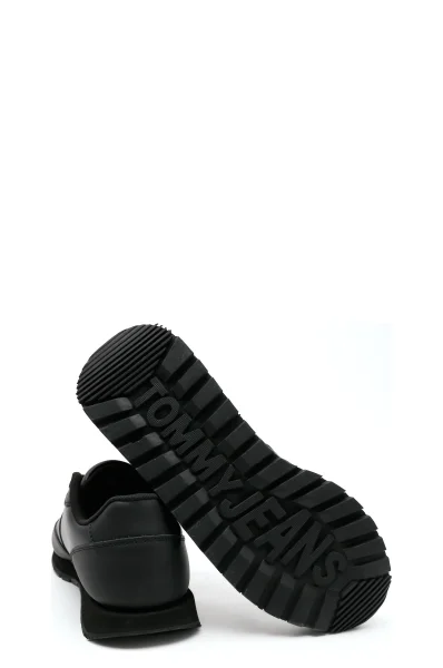 Sneakers cu adaos de piele Tommy Jeans 	negru	