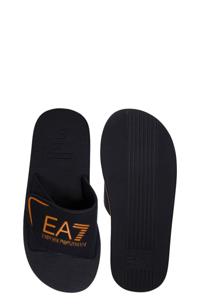 șlapi EA7 	negru	